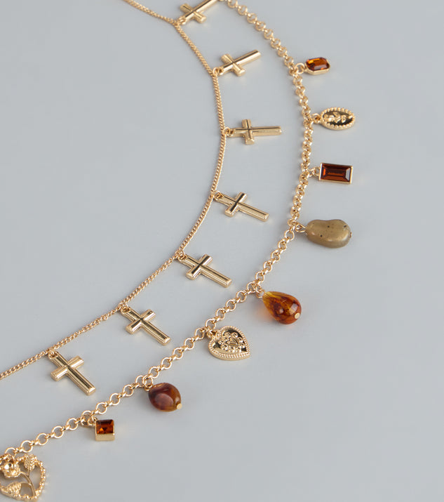 Windsor Golden Hour Charms Double Layer Belly Chain - Image 3