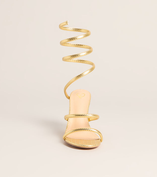 Windsor Golden Hour Spiral Stiletto Heels - Image 3