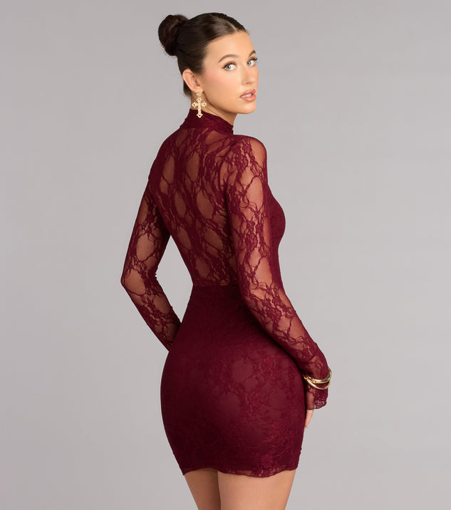 Windsor Got The Romance Lace Bodycon Mini Dress - Image 2