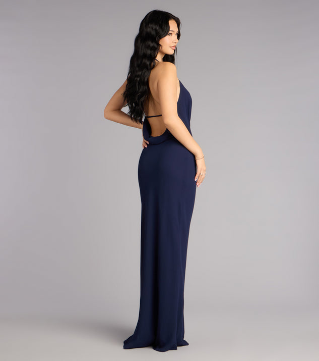 Windsor Hayley Chiffon Open Back Formal Dress - Image 2