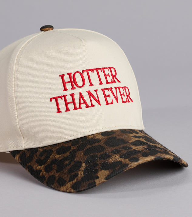 Windsor Hotter Than Ever Leopard Baseball Cap - Image 3
