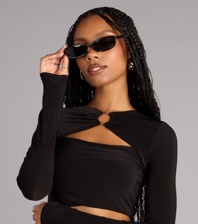 Windsor Instant Cool Rectangle Sunglasses - Image 2
