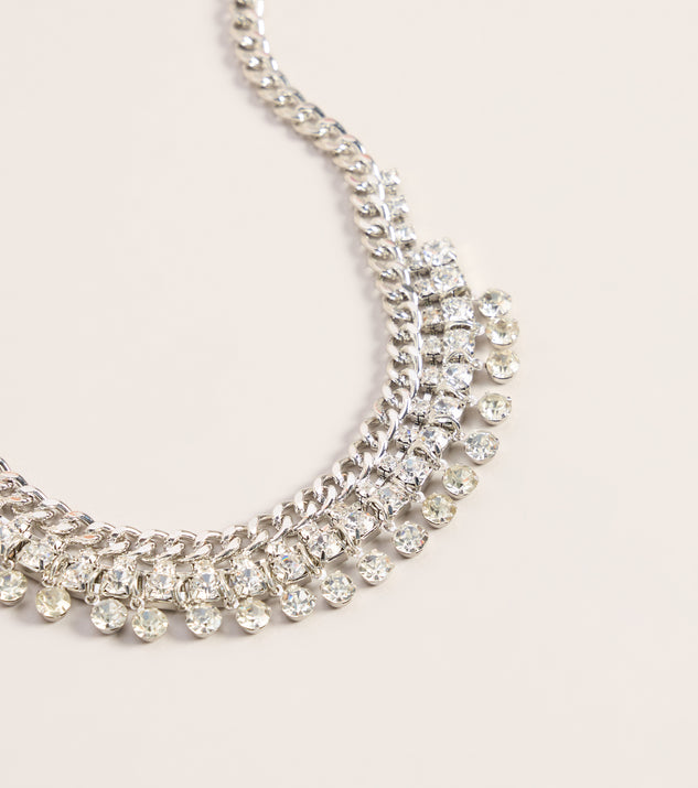 Windsor Instant Glamour Rhinestone Choker Necklace - Image 2