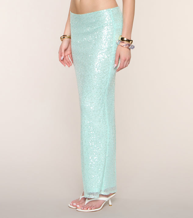 Windsor Instant Shine Sequin Maxi Skirt - Image 2