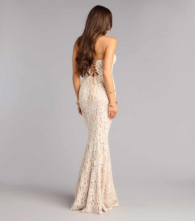 Windsor Isabelle Lace Sweetheart Mermaid Formal Dress - Image 2