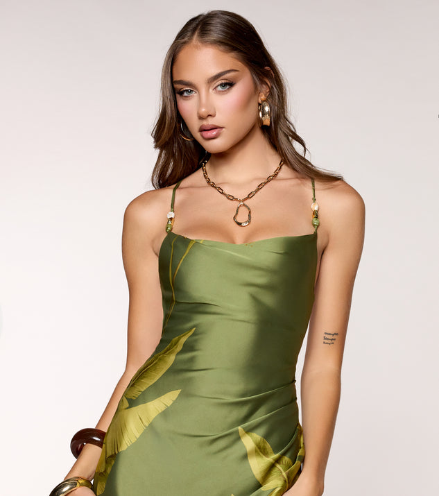 Windsor Island Intentions Satin Mini Dress - Image 3