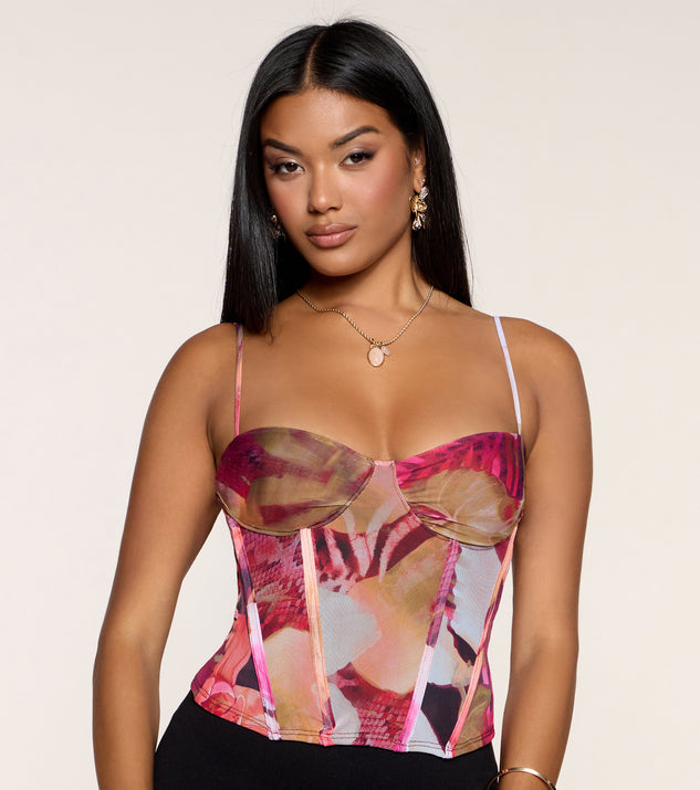 Windsor Island State Mesh Crop Top - Image 3