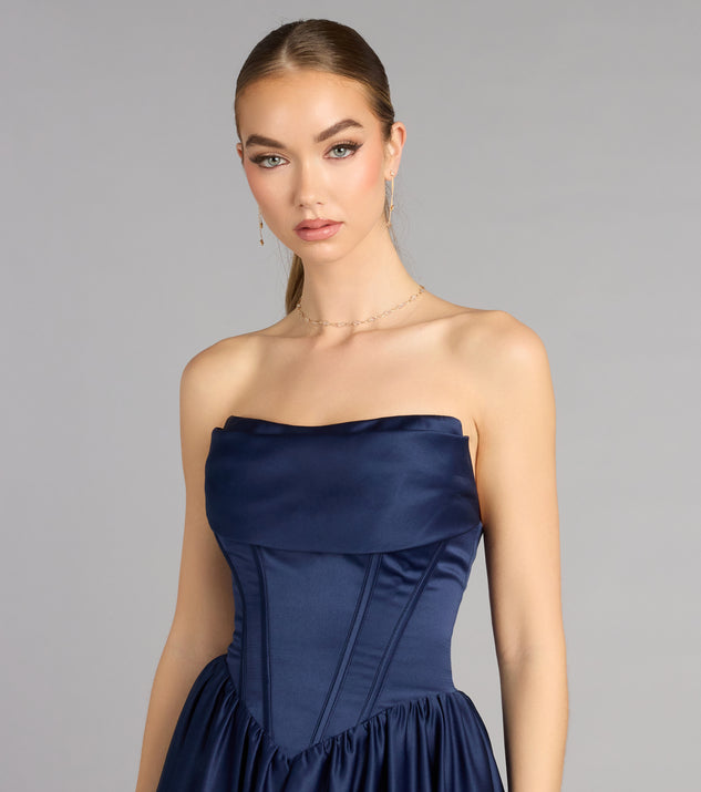 Windsor Ivana Satin Ball Gown With Pockets - Image 3