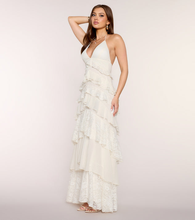 Windsor Juliette Chiffon Lace Formal Dress - Image 3