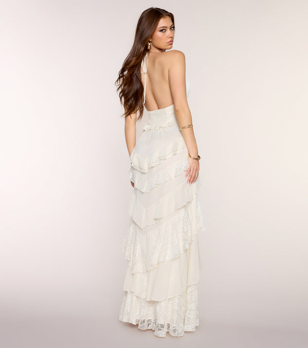 Windsor Juliette Chiffon Lace Formal Dress - Image 2