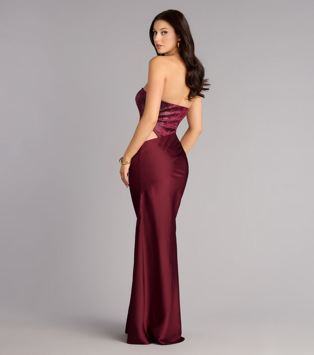 Windsor Kairi Strapless Mermaid Satin Formal Dress - Image 2