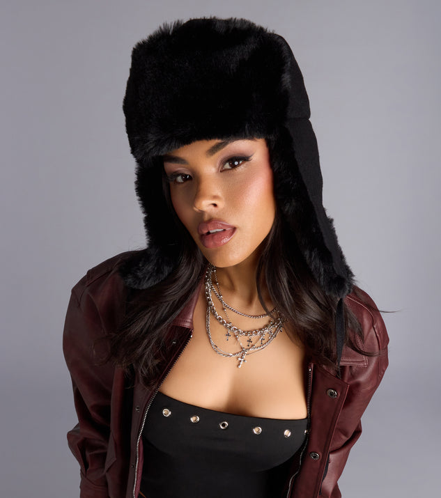 Windsor Kangol Faux Fur Trim Trapper Hat - Image 2