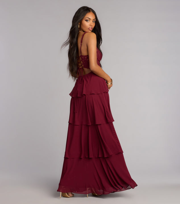 Windsor Katy Crochet Lace A-Line Formal Dress - Image 2