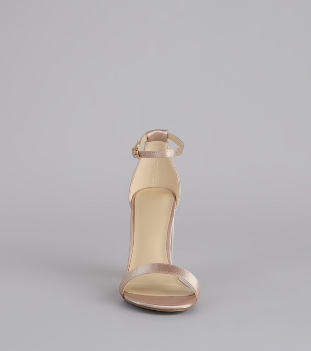 Windsor Keep It Chic Satin Block Heels - Image 3