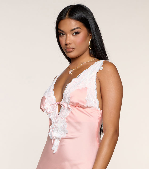 Windsor Kiss Me Quick Satin Mini Dress - Image 3