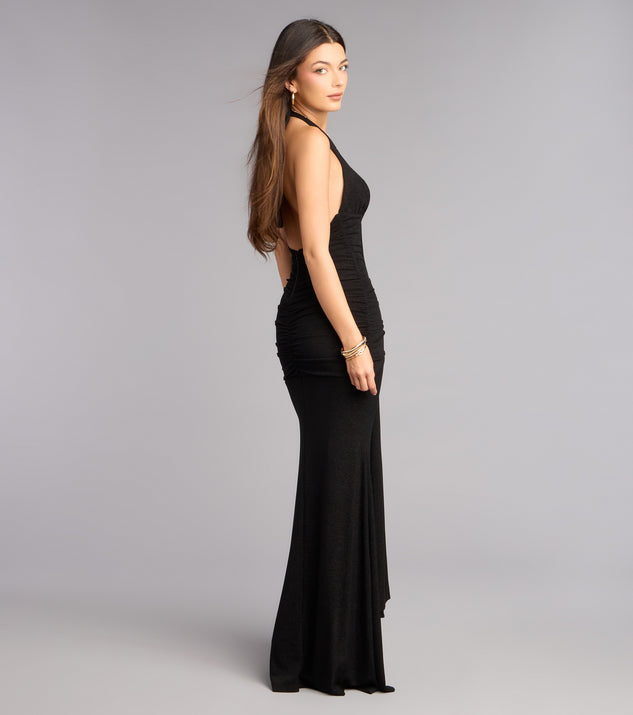 Windsor Laney Plunging Halter Mermaid Dress - Image 2