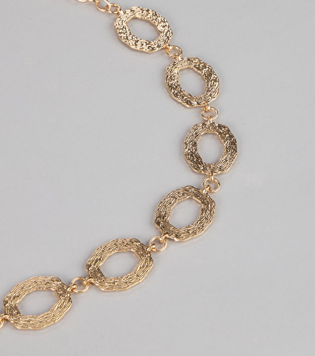 Windsor Linked Up Luxe Oval Chain Belt - Image 3
