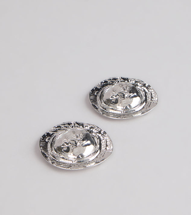 Windsor Liquid Glow Molten Wave Statement Earrings - Image 3
