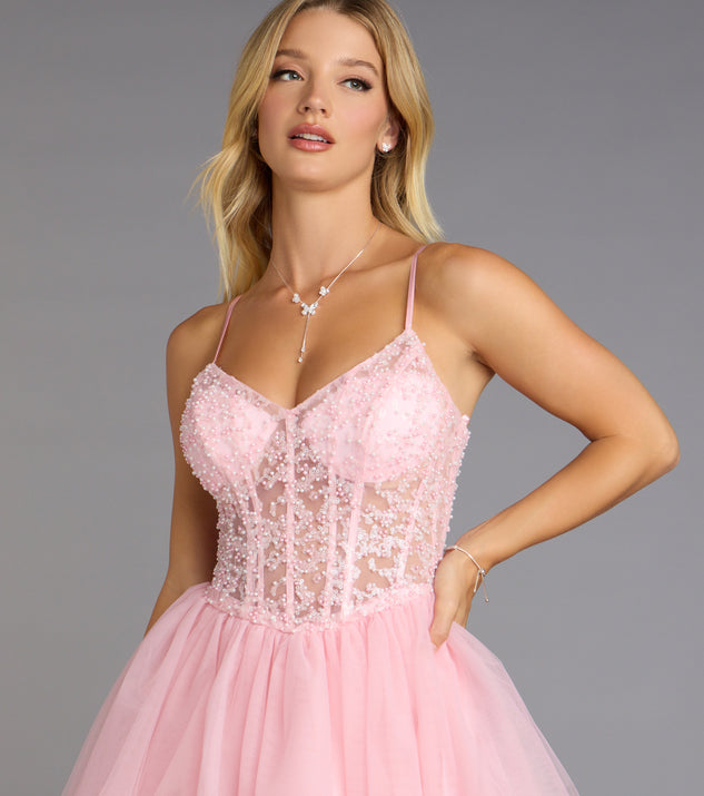Windsor Liza Corset Tulle Skater Dress - Image 3