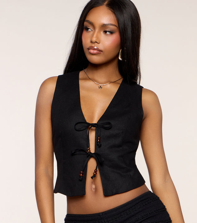 Windsor Low Key Cute Crop Vest - Image 3