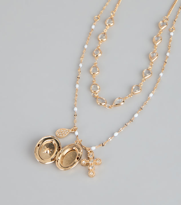 Windsor Lucky Layers Locket Charm Necklace - Image 3
