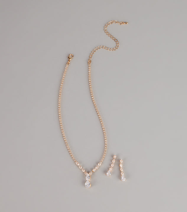 Windsor Luminous Glow Cubic Zirconia Jewelry Set - Image 3