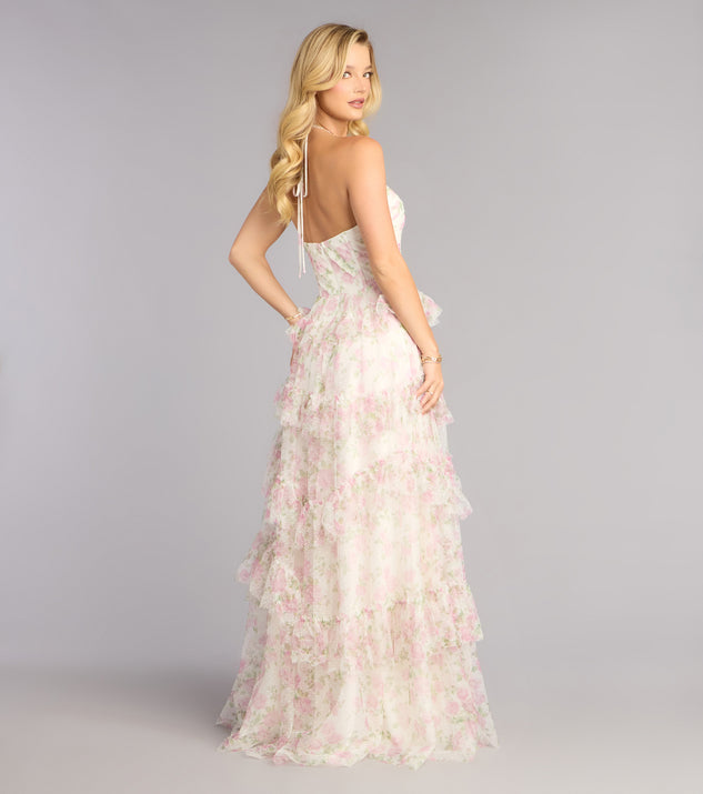 Windsor Lynn Floral Swiss Dot A-Line Ball Gown - Image 3