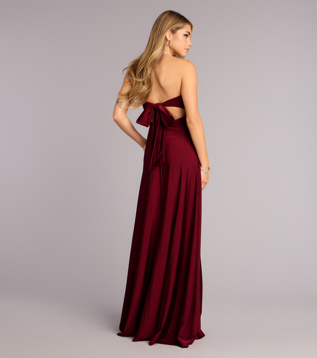 Windsor Madeline Strapless Tie-Back A-Line Dress - Image 2
