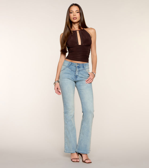 Windsor Make It Known Studded Knit Halter Top - Image 2