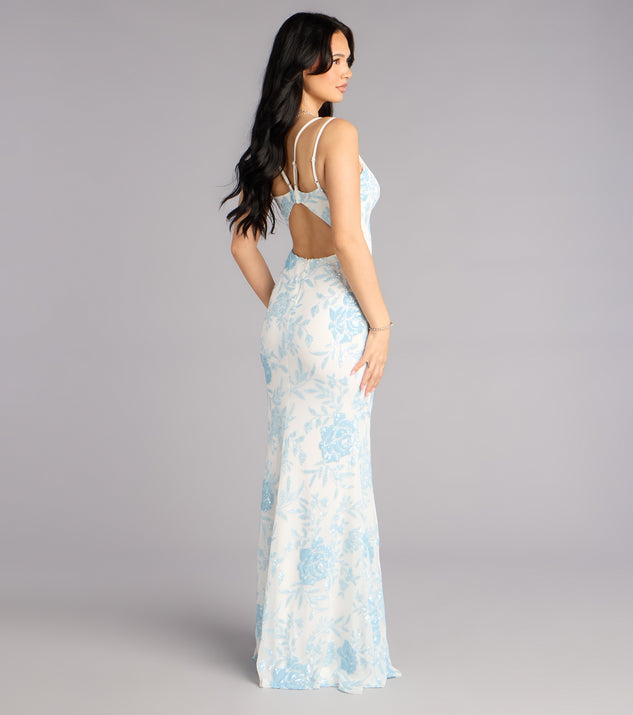 Windsor Manisha Floral Mermaid Formal Dress - Image 2