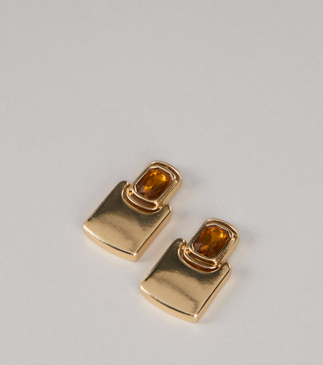 Windsor Midnight Spark Garnet Statement Earrings - Image 3