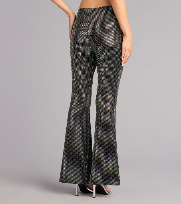 Windsor Midnight Spark Rhinestone Flare Pants - Image 3