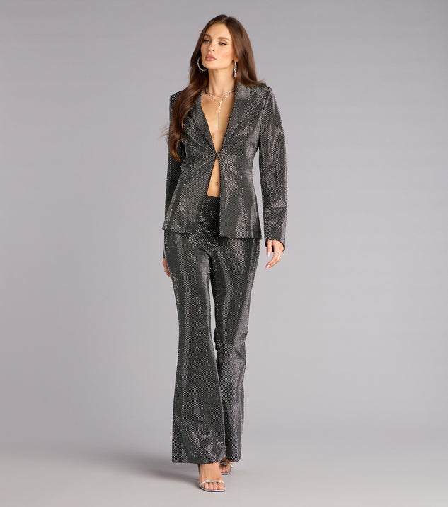 Windsor Midnight Spark Rhinestone Flare Pants - Image 2