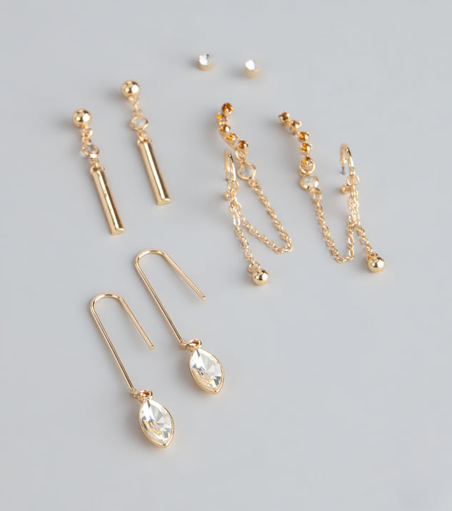 Windsor Mix It Up Mood Rhinestone Earrings Set - Image 3