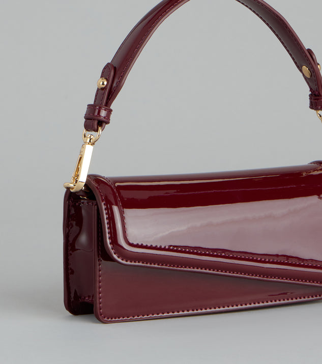 Windsor Modern Edge Patent Shoulder Bag - Image 3