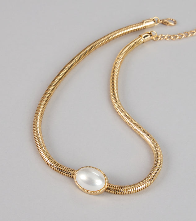 Windsor Modern Muse Coil Pearl Collar Necklace - Image 3