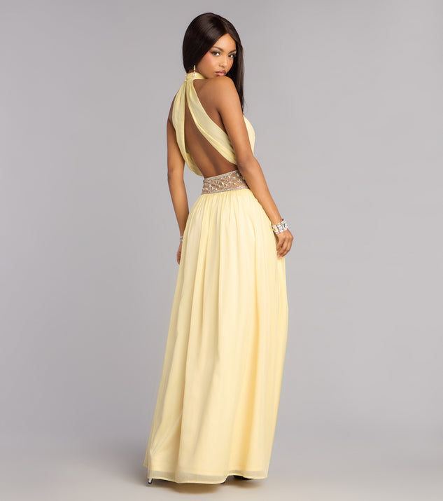Windsor Monica Chiffon Embellished Formal Dress - Image 2