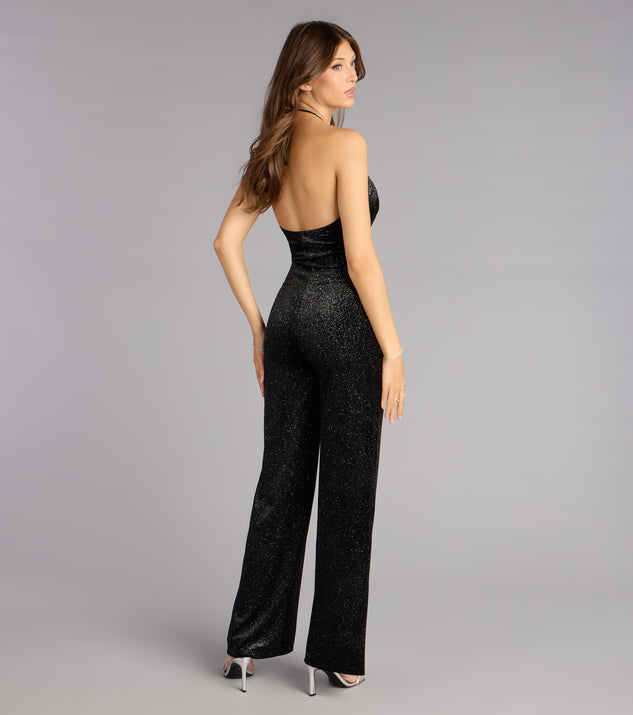 Windsor Moonlit Velvet Halter Jumpsuit - Image 2