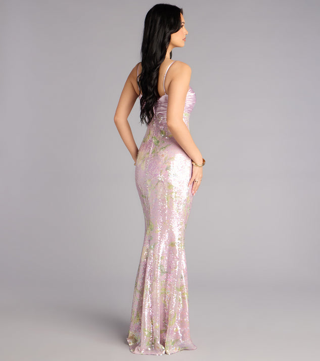 Windsor Murielle Sequin Mermaid Formal Dress - Image 3