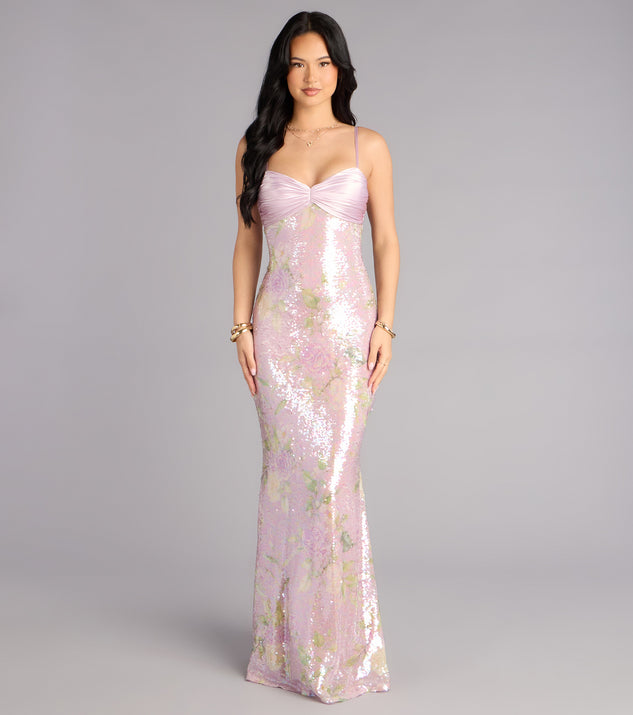 Windsor Murielle Sequin Mermaid Formal Dress - Image 2