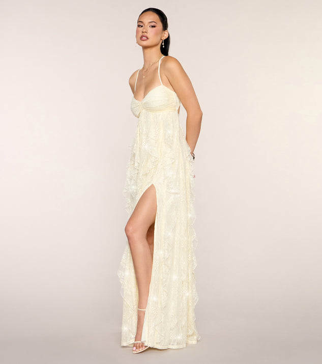 Windsor Nadene Sequin Lace A-Line Formal Dress - Image 3