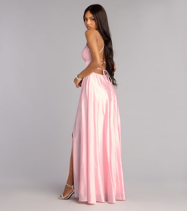 Windsor Natasha Satin A-Line Formal Dress - Image 2