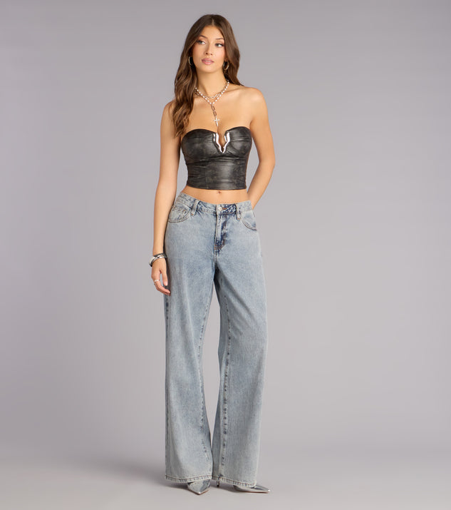 Windsor No Apologies Hardware Strapless Bustier Top - Image 3