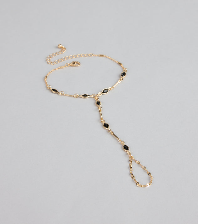 Windsor Noir Charm Hand Chain Bracelet - Image 3