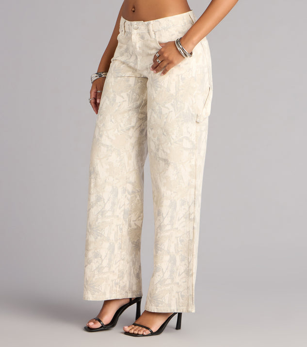 Windsor Off Duty Intent Camouflage Straight Leg Jeans - Image 3