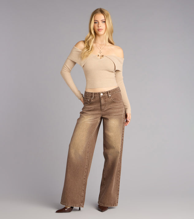 Windsor Off Duty Muse Wide Leg Denim Jeans - Image 2