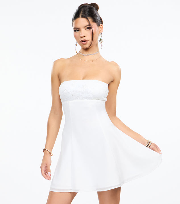 Windsor Party Poise Sequin Lace A-Line Dress - Image 3