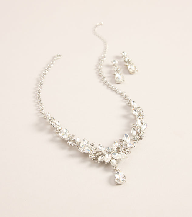 Windsor Perfect Glamour Rhinestone Necklace And Earrings Set - Image 3