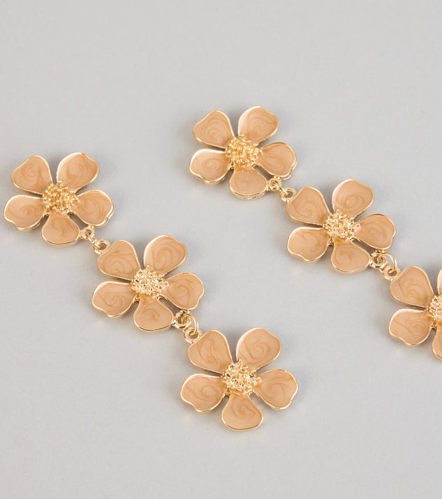 Windsor Petals On Repeat Floral Earrings - Image 3