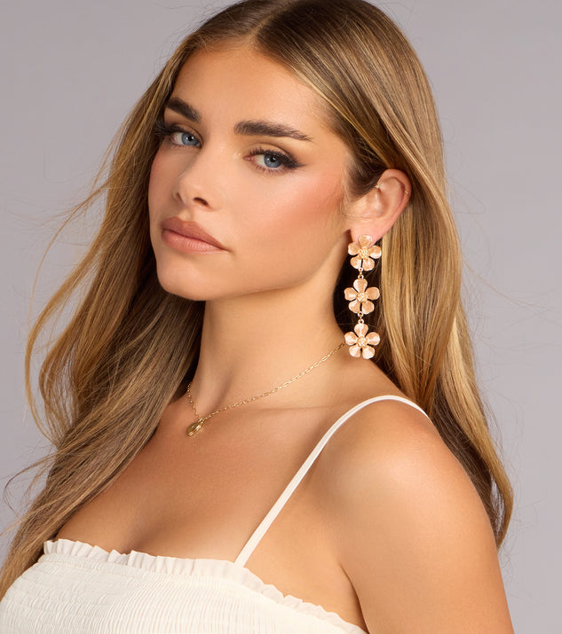 Windsor Petals On Repeat Floral Earrings - Image 2